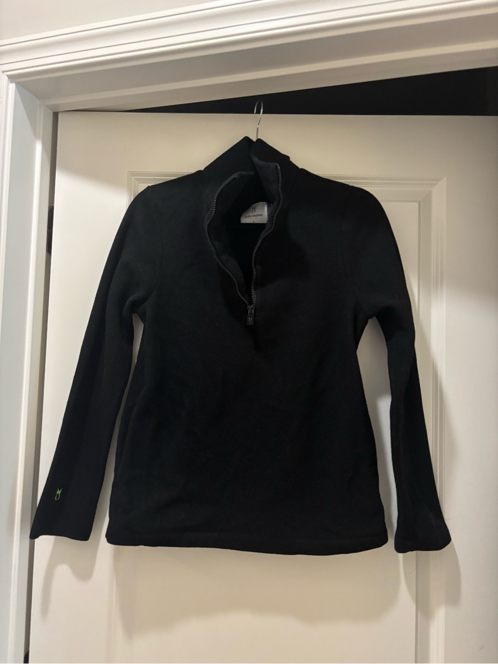 Dudley Stephens Black Half-Zip Women's Pullover